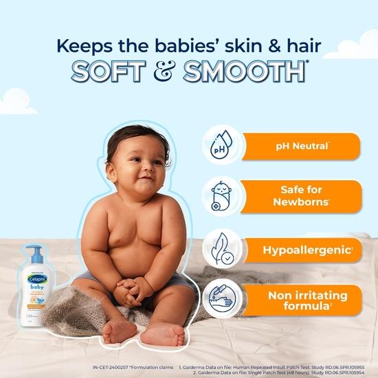 Cetaphil Baby Waschlotion & Shampoo mit Bio-Calendula (400ml)