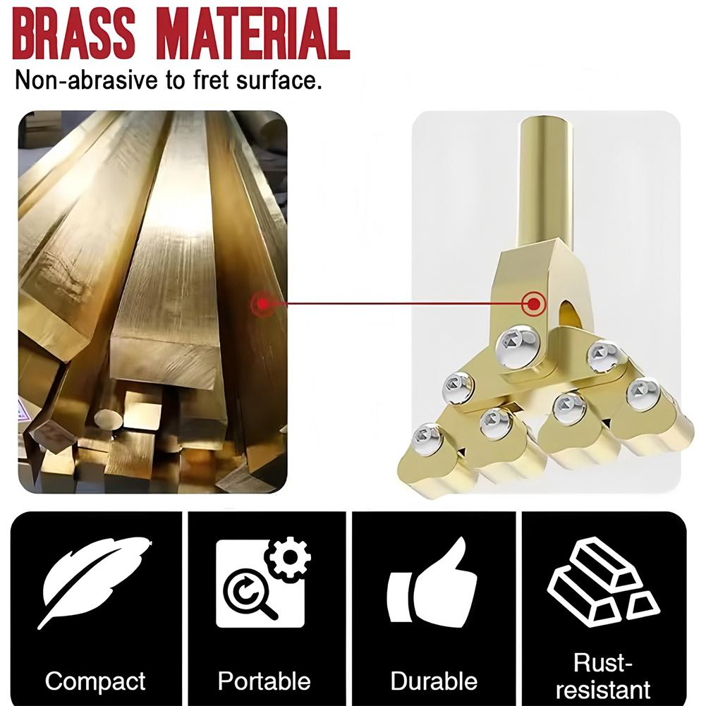 Kytarový Fractal Fret Press Nástroj na lisování pražců kytary Kytarový Fractal Fret Press Nástroj na opravu pro hmatníky s různým rádiusem