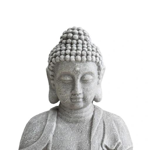 Figurine Bouddha de Jardin Statue Bouddha Décoration Argile Pour le Jardin 52 Cm Grand