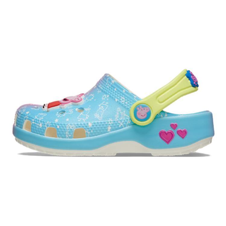 Crocs Peppa Pig x Classic Clog Toddler Blue Pink Gradient Baby Sneakers Multi 210476-90H