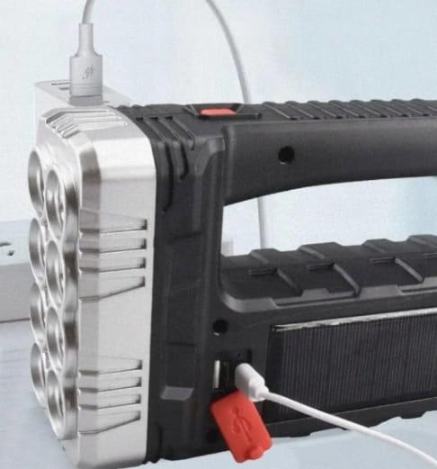 Latarka Turystyczna Solarna Akumulatorowa 8X Led