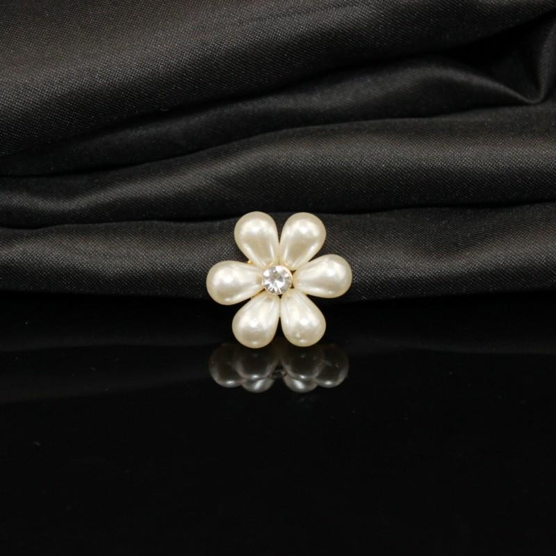 

10 шт. DIY Материал Жемчуг Стразы Шпилька Сплав Аксессуары Ручной Работы Головной Убор Аксессуары Для Волос Цветочная Пряжка