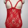 European & American Lace Open Crotch See-through Sexy Lingerie Bodysuit