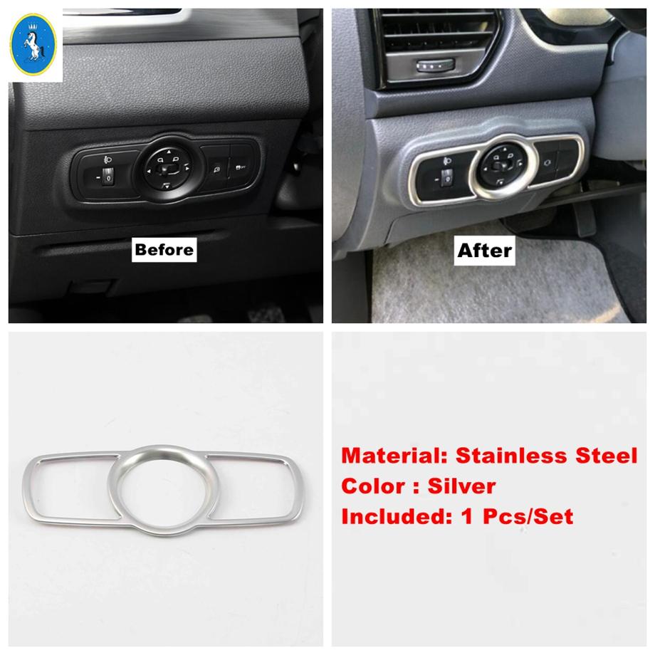 Car Head Light Switch Lamp Control Frame Cover Trim Decoration Fit For Chery Tiggo 3 7 8 3X 5X 2016 - 2018 Interior Accessories