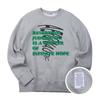 FLAP Slogan Lettering Print Sweatshirt (Gray)