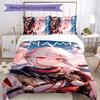 3pcs Custom Name Cartoon Genshin Impact Manye Bedding Set Duvet Cover Closure Includes 1 Duvet Cover & 2 Pillowcases for All Seasons Bedroom Decor