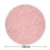 Light luxury simple embossed pattern leather placemat household heat insulation mat leather waterproof and oil-proof dining table mat anti-scalding