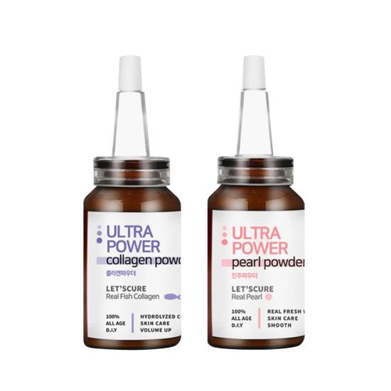 

LET S CURE Ultra Power Collagen Powder & Pearl Powder 2items