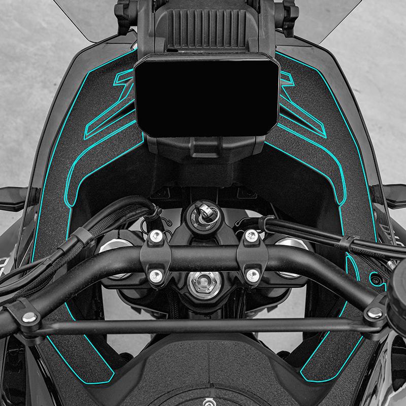 Used For 2025 CFMOTO 700MT Motorcycle Carbon Fiber Decoration Protective Stickers Kits Plastic Area