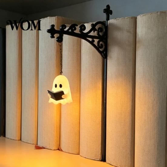 Innen-Akzentbeleuchtung für Nischen Geister-Bücherregalleuchte, Dekorative Retro-Laterne Bibliotheksdekor, Warme LED Dunkel-Akademisches Zimmerdekor Leselampe