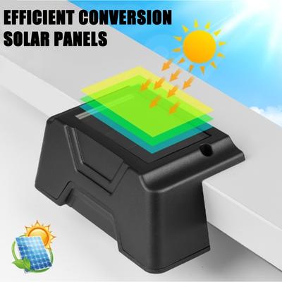 Solar Lights Motion Sensor Lights Outdoor, Solar Powered Security Lights Permanent On All Night/Smart Brightness Control for Hom