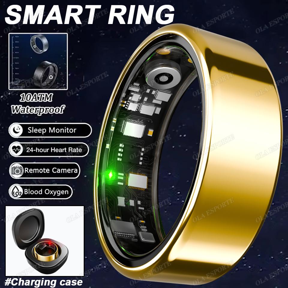 New Smart Ring Health Monitoring Heart Rate Blood Oxygen Sleep Monitor IP68 Waterproof Step Count Ring Sports Tracking Smartring