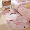 Girly Style Carpets for Living Room Pink Bedroom Decor Carpet Art Fluffy Soft Bedside Irregular Rug Home Thicken Plush Floor Mat