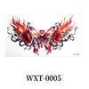 Crown Cross Wing Floral Body Art Sticker 3D Texture Temporary Tattoo  Women