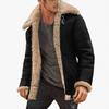 2025 Men Fur Integrated Jacket Coat Thick Parkas Winter Fashion Men Casual Faux Fleece Coats Men's Jacket Clothing