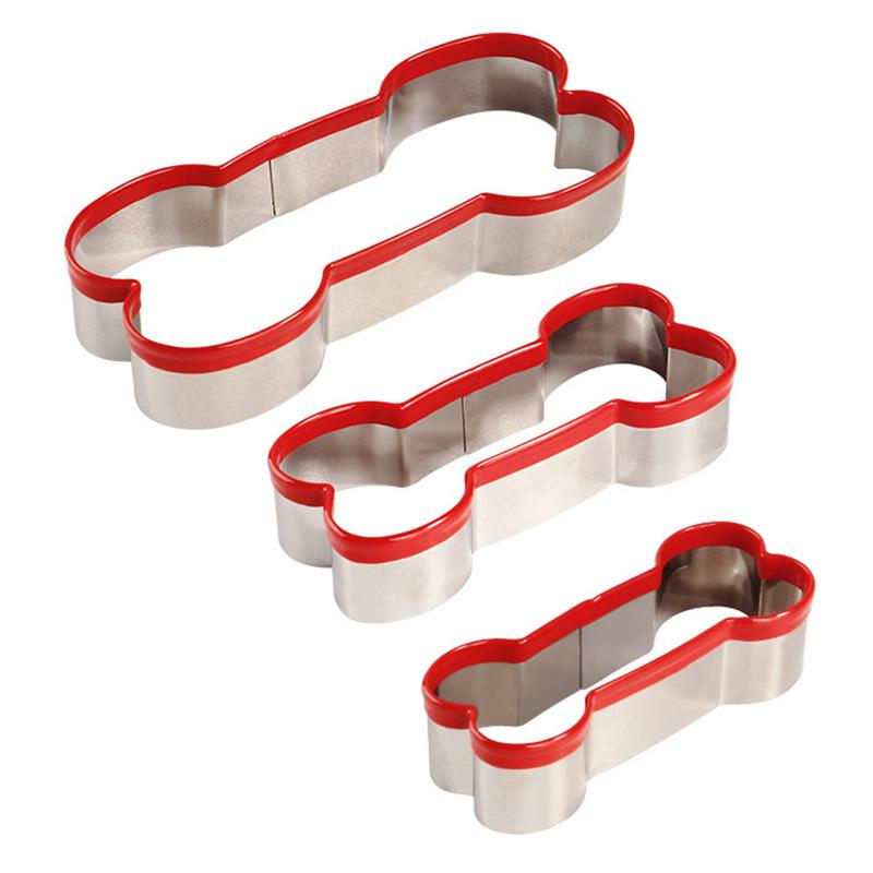 3Pcs/Set Cookie Cutter 430 Stainless Steel + PVC Sandwich Cutting Mold (BPA Free, No FDA)