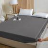 Soft Fitted Sheet Waterproof Mattress Protector, Breathable Mattress Pad Cover, White Sheet Bed Sheets with Elastic