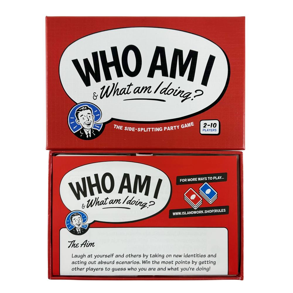 Who Am I & What Am I Doing Card Game Funny Player Party Game Charades Impressions Card Game For Adults Couples Family For Travel