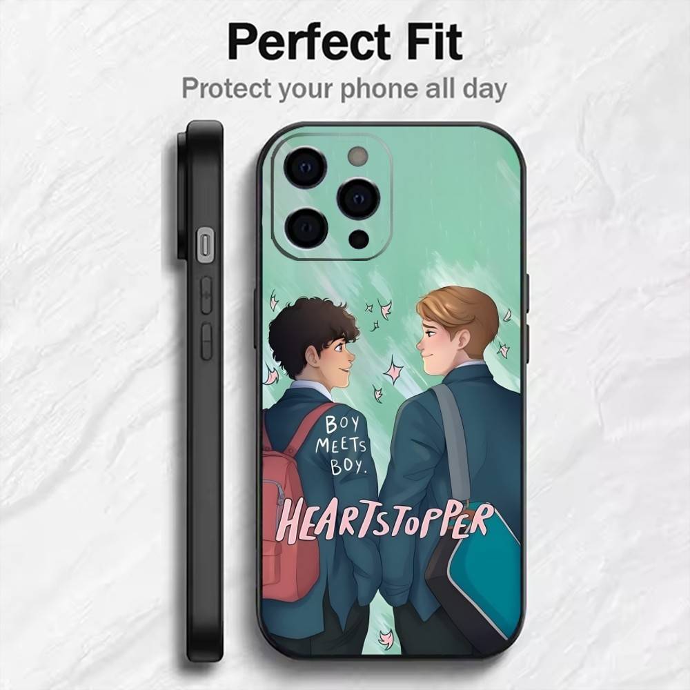 TV H-Heartstopper Nicks Phone Case For iPhone17,16,15,14,13,12 Plus,Max Soft Silicone Black Cover