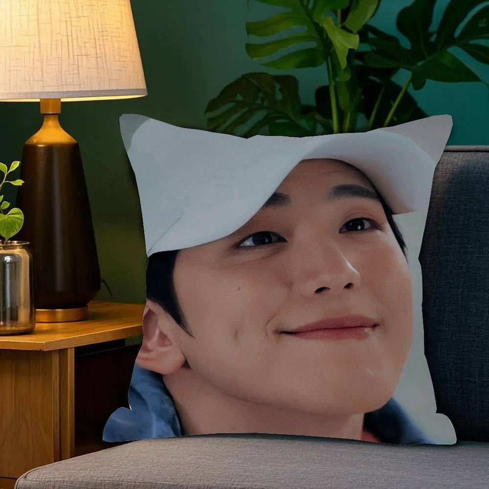 Korean Celebrity Kim Min Kyu Pillow Case Fashion Square Pillowcase Bedroom Sofa Room Ins Decoration Leisure