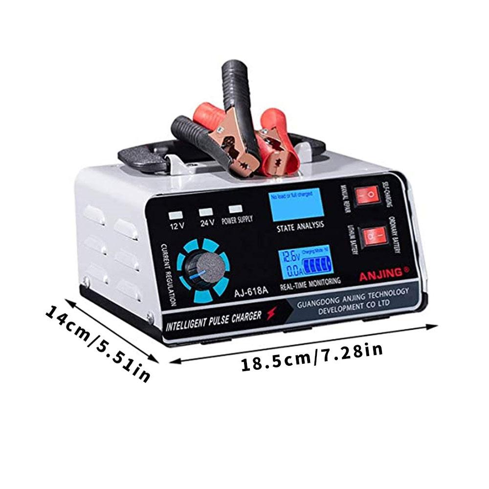 12V/24V 400W Smart Car Battery Charger Automatic Pulse Repair Boat Trickle