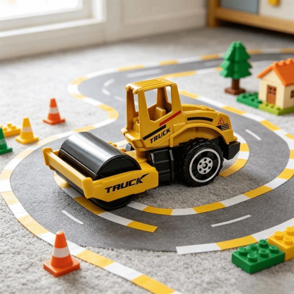 6pcs/set Zinc Zinc Alloy Engineering Vehicles Set Simulation Excavator Toy Construction Vehicle Set Boys