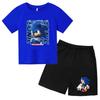 Children's T-shirt Two-Piece Set Cool Summer Anime Boys and Girls Short Sleeve Shorts Casual Outfit