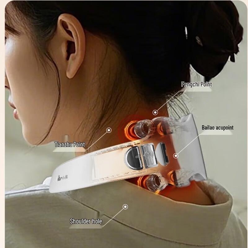 Smart Neck Massager with Red Light and Heat