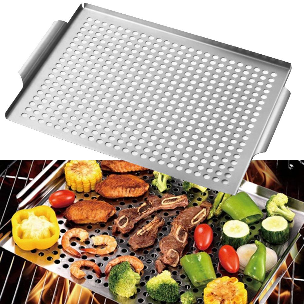 Built-in Handles Outdoor Cooking Stainless Steel Grill Versatile Cooking