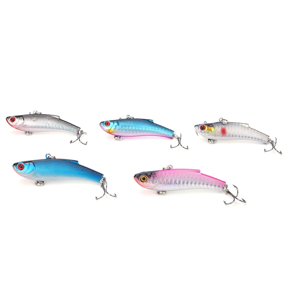 5 pcs 7cm 20g Swimbait Artificial Fishing Lures Hard Baits with Treble Hook Fish Tackle Accessories