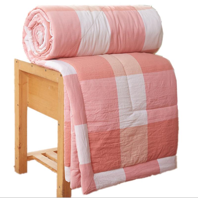 Vannvasket bomull sommer kjølig quilt sommerdyne uten trykk vind enkel air condition quilt tynn dyne