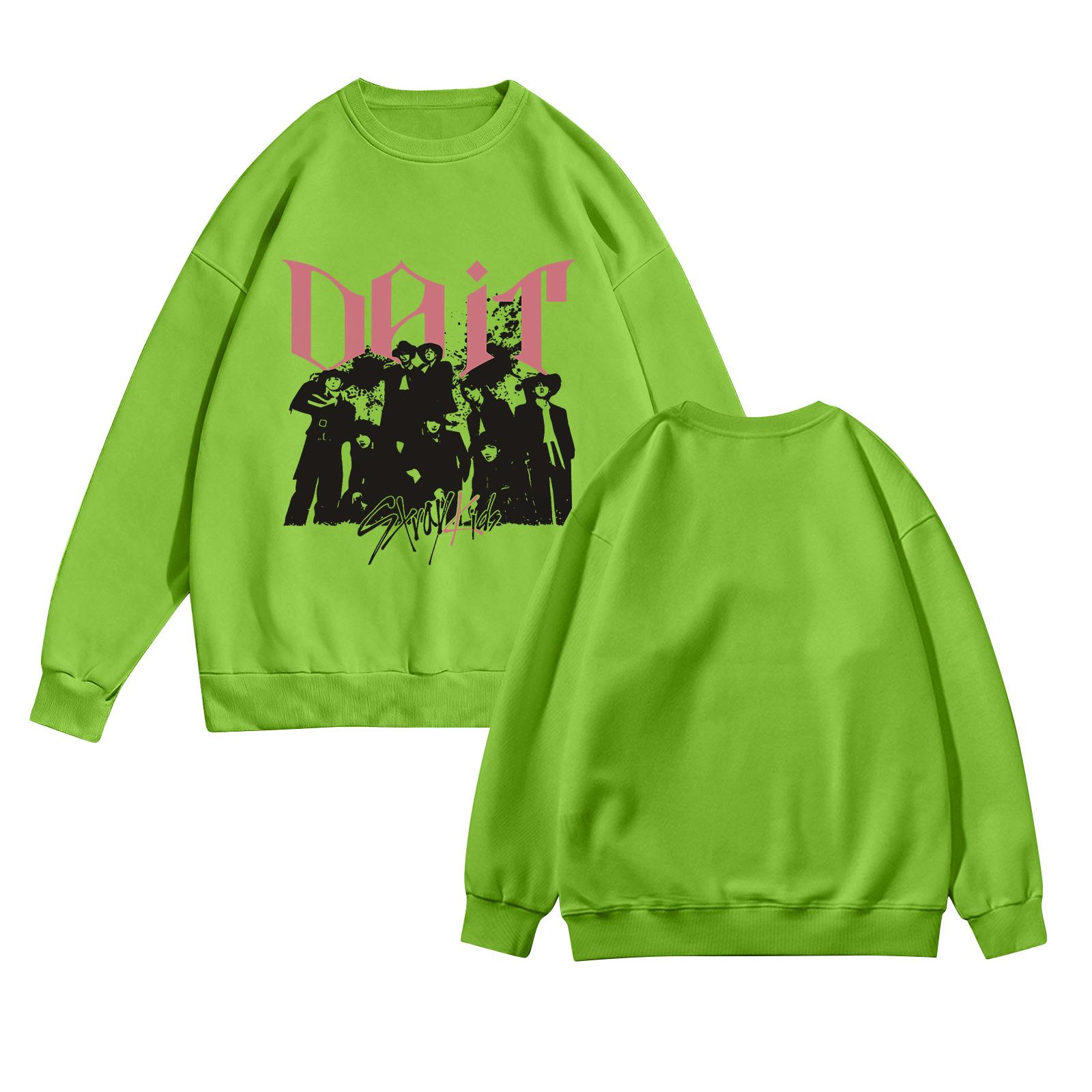 Женский пуловер с горлом Мужская толстовка с принтом с длинным рукавом S зелёный 1740₽