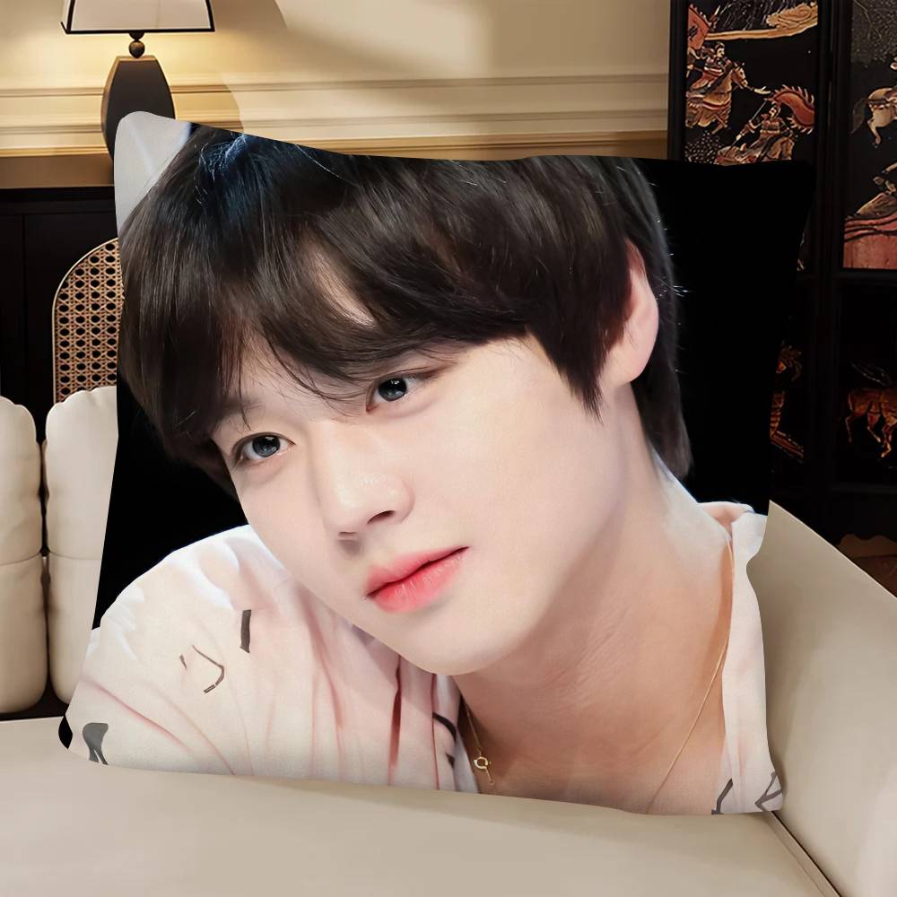 Korean Idol PPark JiHoon Pillow Case Fashion Square Pillowcase Bedroom Sofa Room Ins Decoration Leisure