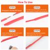 1/3/5Pcs Non Slip Heat Shrink Tube Fishing Rod Wrap 15 18 20 22 25 28 30 35 40 45 50mm Handle Insulated Protect Waterproof Cover