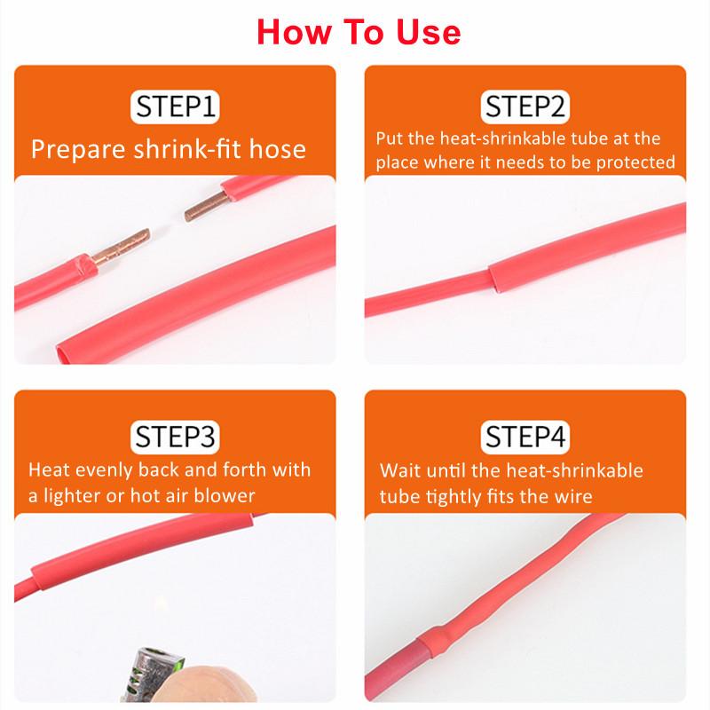 1/3/5Pcs Non Slip Heat Shrink Tube Fishing Rod Wrap 15 18 20 22 25 28 30 35 40 45 50mm Handle Insulated Protect Waterproof Cover