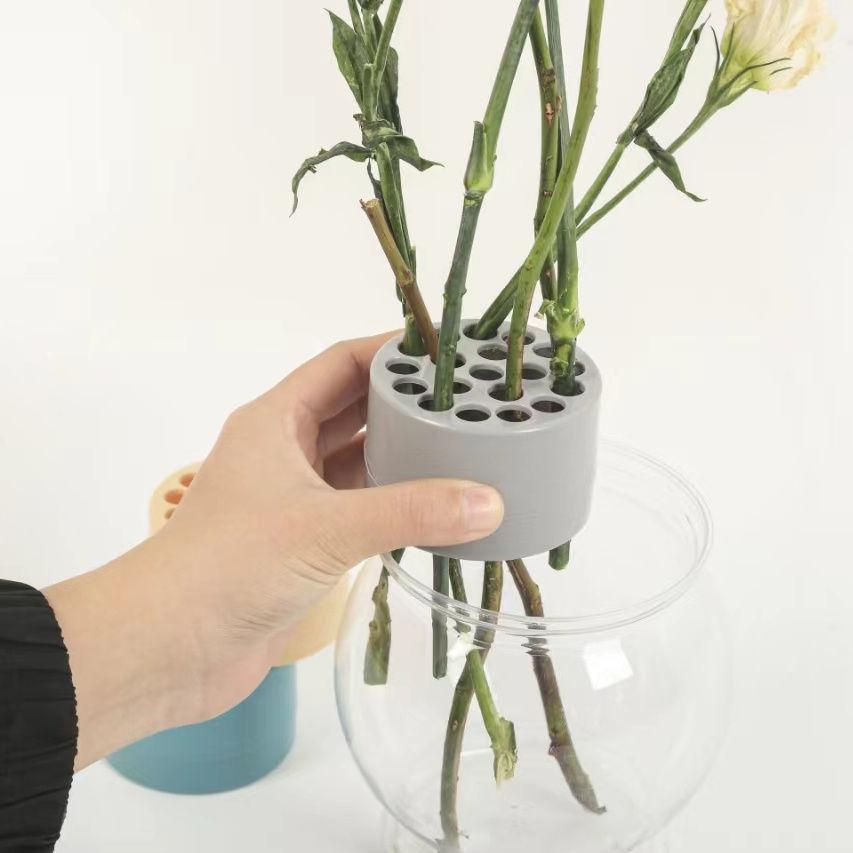 

Invisible Transparent Spiral Flower Vase Perfect for Home Office Dcor Small сірий