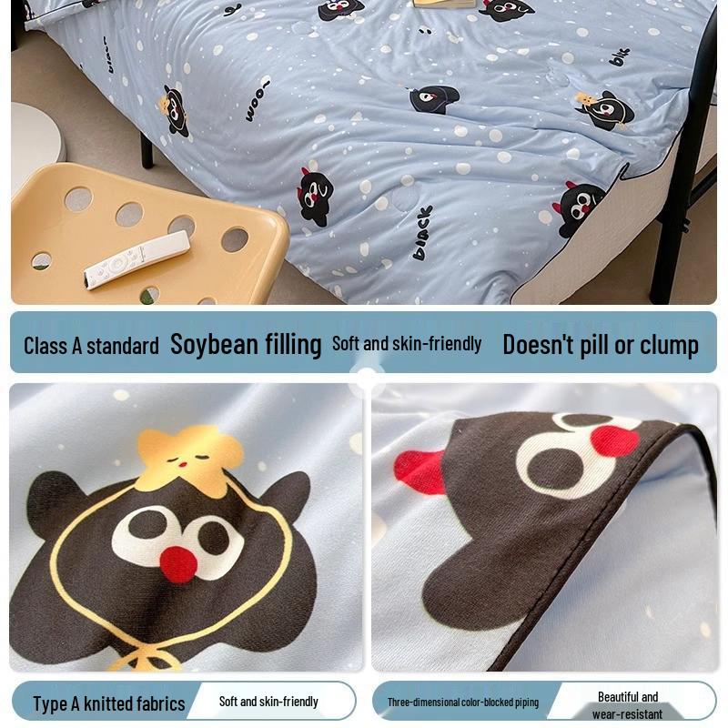 Leichte Baumwoll-Kinderbettdecke - Maschinenwaschbare Sommerdecke