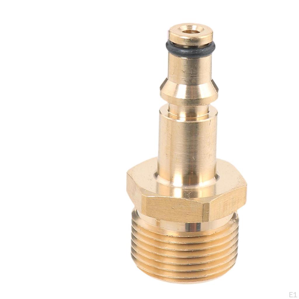 Pressure Washer Hose Adapter M22 Lightweight Copper Spare Part Quick Connect Replace Accessory