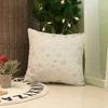 Throw Pillowcase Christmas Snowflake Printed Hidden Zipper Design Dust-proof Soft Comfortable Touch Plush Cushion Cover