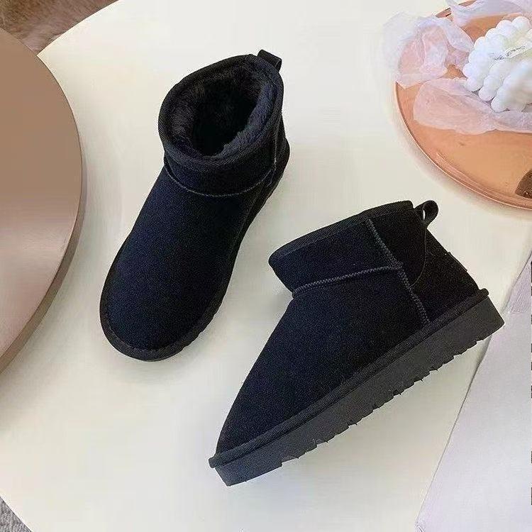 Thick-soled Fleece Snow Boots for Women, New Short Cotton Boots, Anti-slip Cotton Shoes