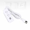 Conference Recessed Power Strip Table Furniture Outlet 2 AC Sockets 2 USB Ports 1.5m Cord