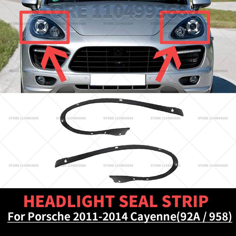 Para Porsche Cayenne 2011 2012 2013 2014 92A 958 Tira de Sellado de Goma para Faro Embellecedor Sello Limpiaparabrisas para Pantalla de Lámpara Junta