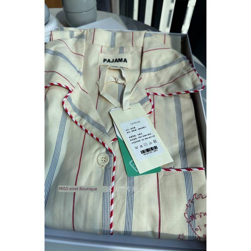 

Beast s Same Style ~ Tencel Cotton Dream Little Prince Pajamas Set Men s and Women s Autumn COUPLE S Cotton Homewear Dream Little Prince Short Sleeve shorts L