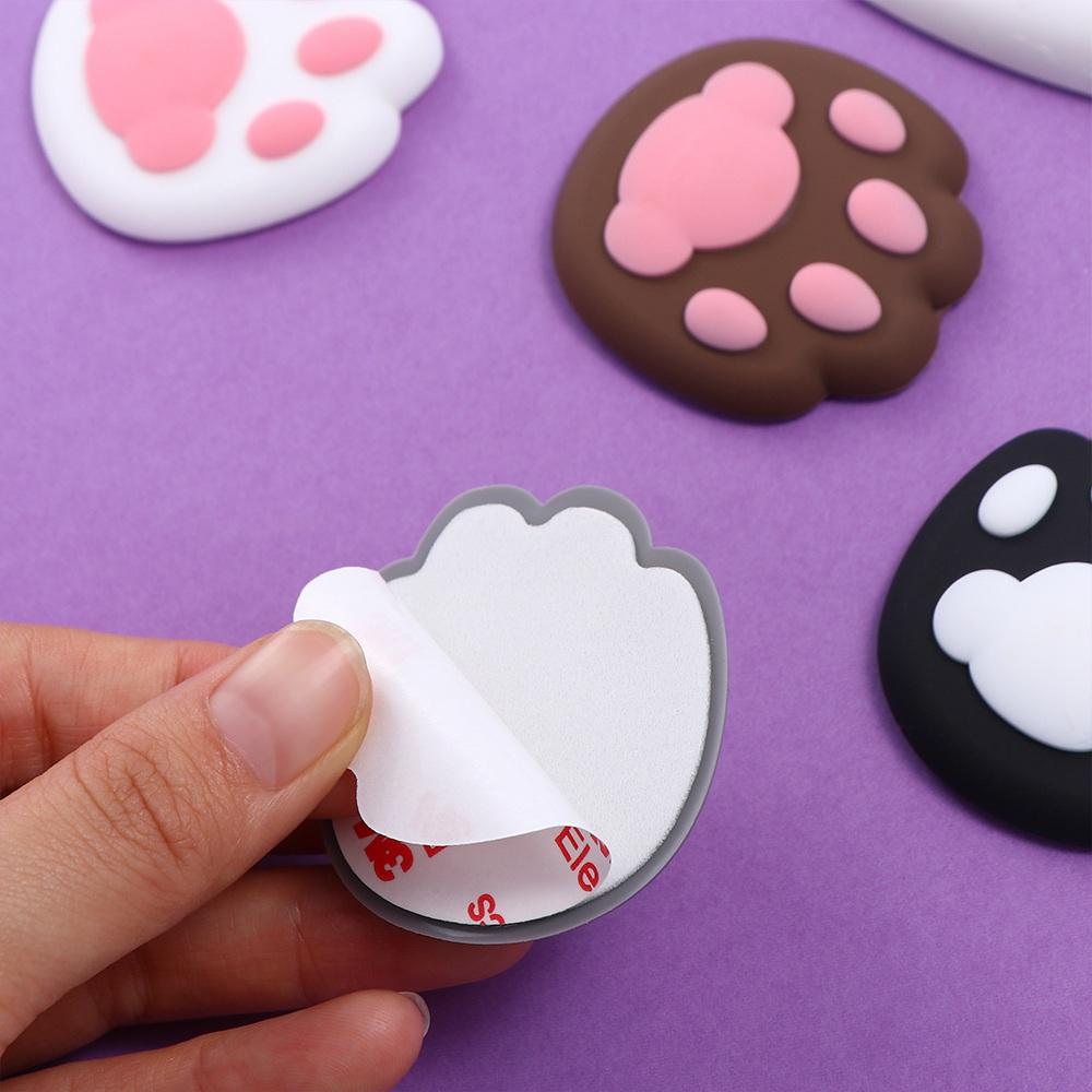 2Pc Cat Claw Door  Crash Pad Anti-collision Door Stops Cartoon Door Handle Bumper  Wall Sticker