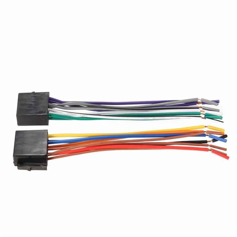 Universal Adapters Wire Harness Adapter Universal Female ISO Wiring Harness Car Radio Adaptor Connector Wire Plug Kit Radio Accessories 4