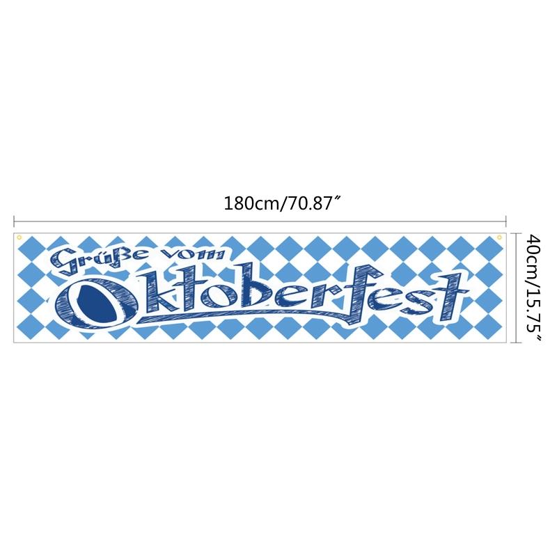 Oktoberfest Festival for Banner for Creative Polyester Reusable Hanging Flag Decor for Home Holiday Party Decoration Gif