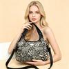 Leopard Print Shoulder Bag for Women, Soft Leather Large Capacity Tote Bag, Multi-pocket Crossbody Handbag, Casual Daily Commuter Bag, Fashion Animal