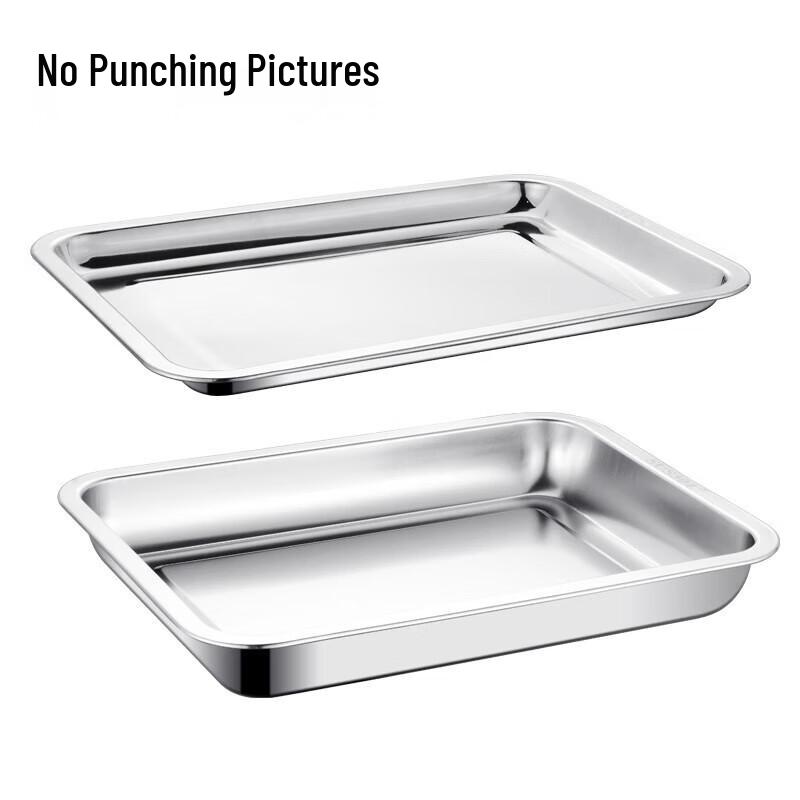 304 Stainless Steel Rectangular Flat Tray