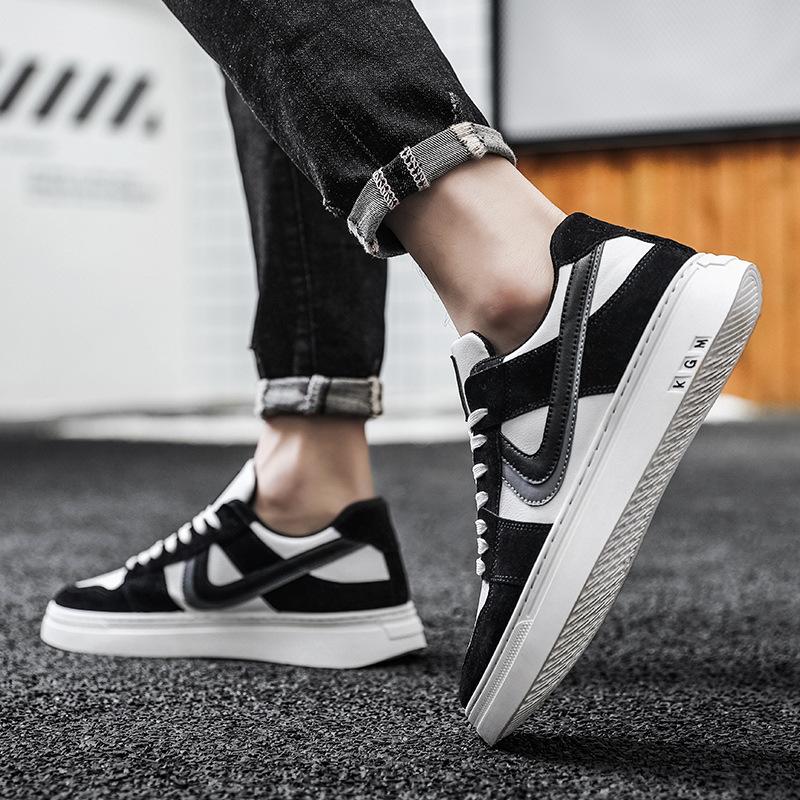 Pánské nové nízké kožené trendy boty Air Force Ne. 1 trendy populární pánská obuv všestranná ležérní sportovní plátěná obuv