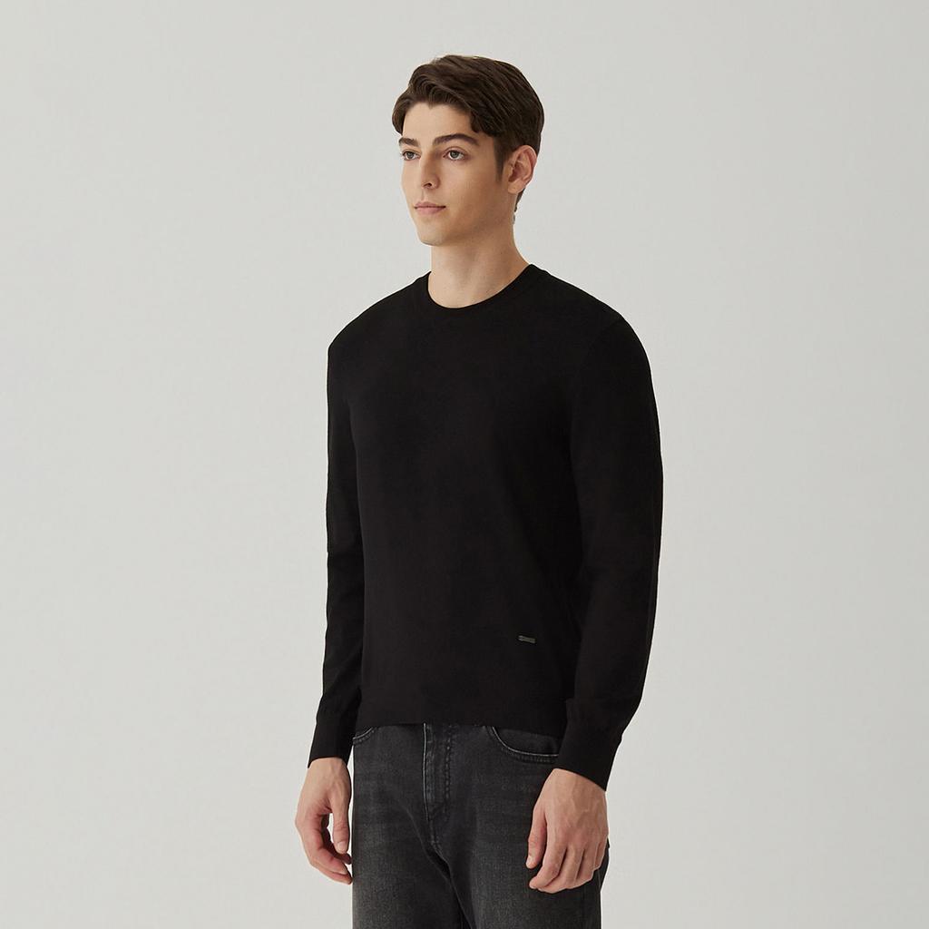 FERRAROMILANO Basic Round Knit Black (Am0Erd30139)